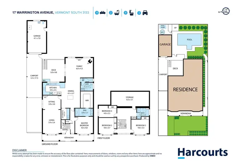Floorplan of Homely house listing, 17 Warrington Avenue, Vermont South VIC 3133
