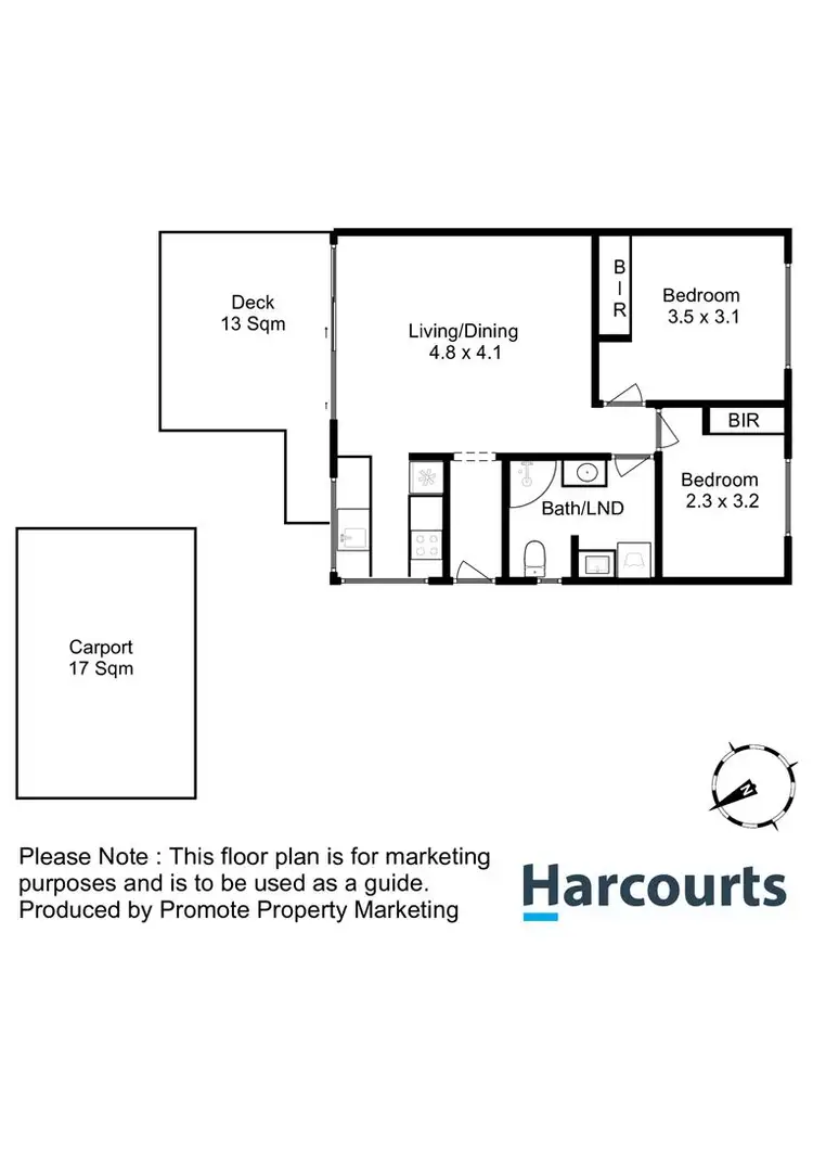 Floorplan of Homely unit listing, 4/36 Augusta Road, New Town TAS 7008