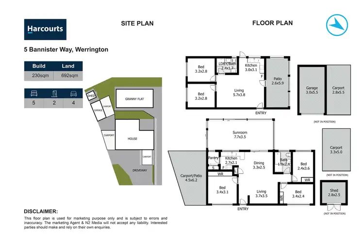 Floorplan of Homely house listing, 5 Bannister way, Werrington County NSW 2747
