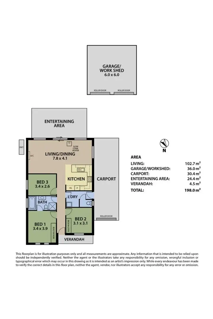 Floorplan of Homely house listing, 13 Honeysuckle Drive, Woodside SA 5244