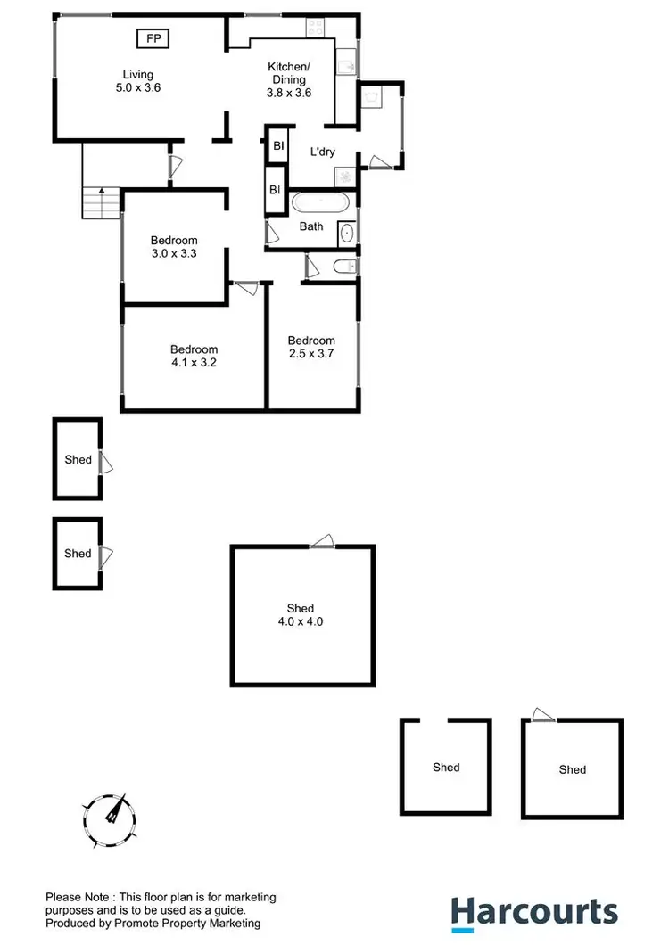 Floorplan of Homely house listing, 2 Ingleby Close, Clarendon Vale TAS 7019