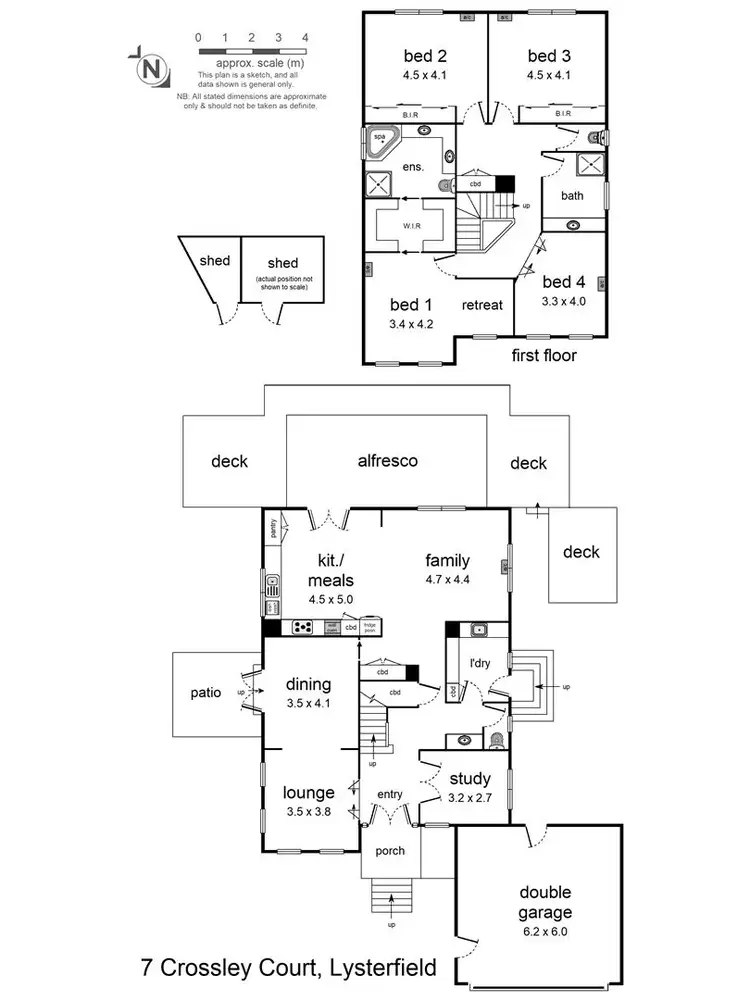 Floorplan of Homely house listing, 7 Crossley Court, Lysterfield VIC 3156