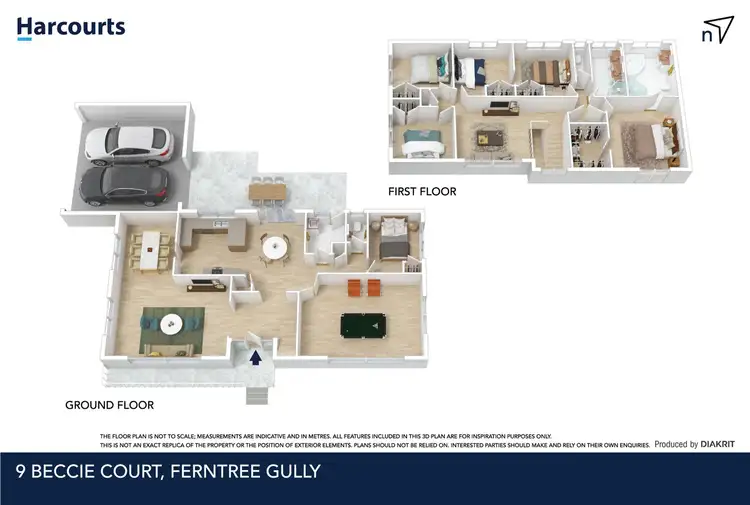 Floorplan of Homely house listing, 9 Beccie Court, Ferntree Gully VIC 3156