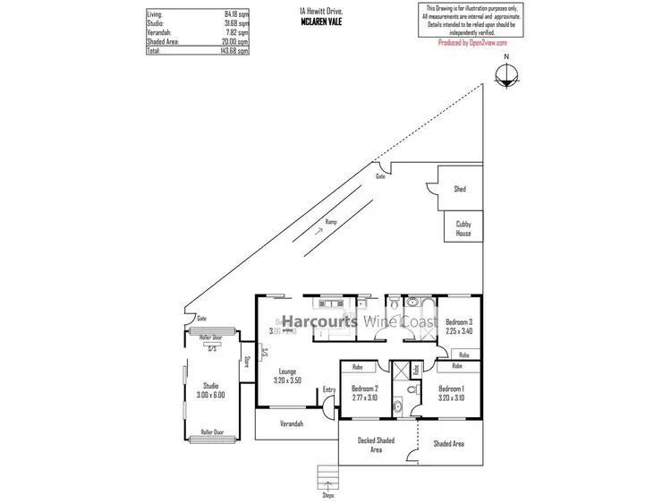 Floorplan of Homely house listing, 1a Hewitt Drive, Mclaren Vale SA 5171