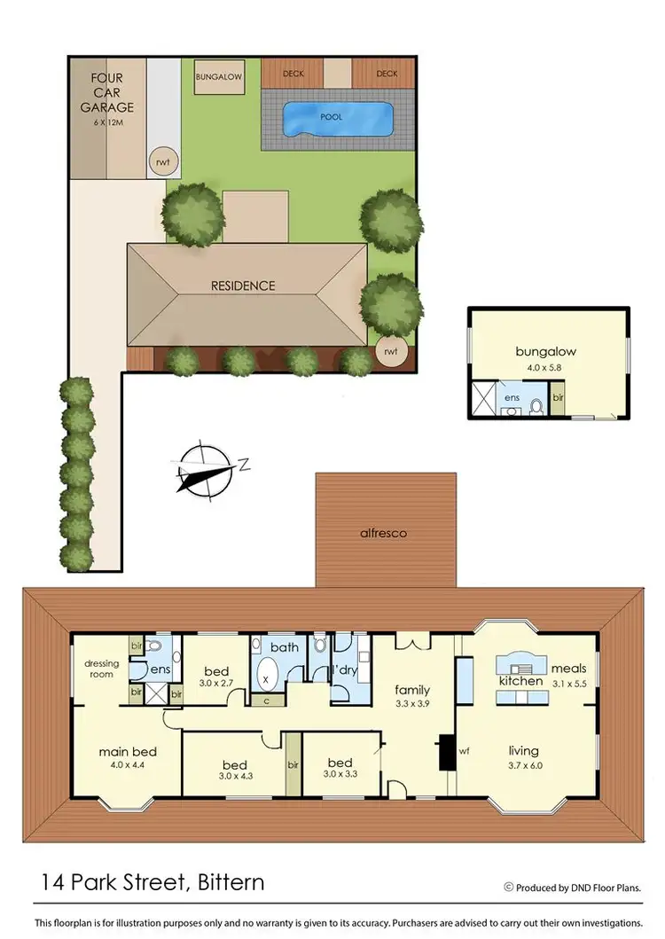 Floorplan of Homely house listing, 14 Park Street, Bittern VIC 3918
