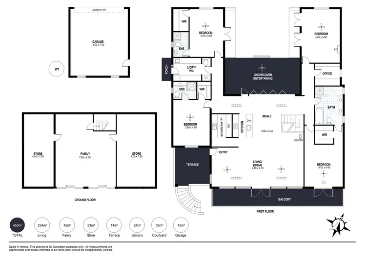 Floorplan of Homely house listing, 13 Heggerton Street, Mccracken SA 5211