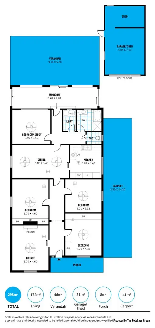 Floorplan of Homely house listing, 9 Birkdale Avenue, Clarence Park SA 5034