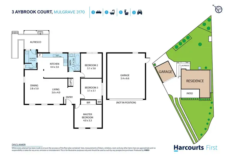 Floorplan of Homely house listing, 3 Aybrook Court, Mulgrave VIC 3170