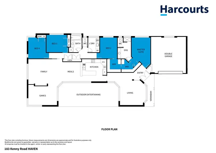 Floorplan of Homely house listing, 183 Kenny Road, Haven VIC 3401