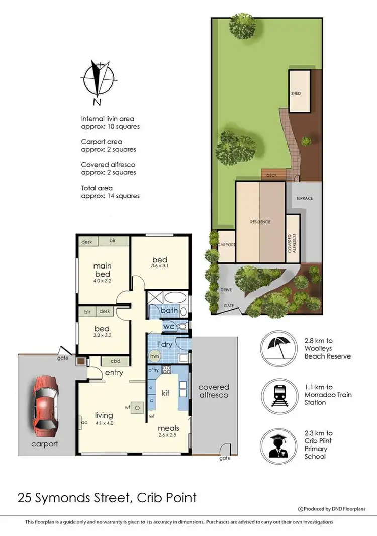 Floorplan of Homely house listing, 25 Symonds Street, Crib Point VIC 3919