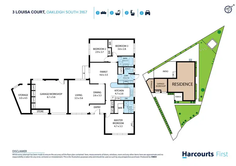 Floorplan of Homely house listing, 3 Louisa Court, Oakleigh South VIC 3167