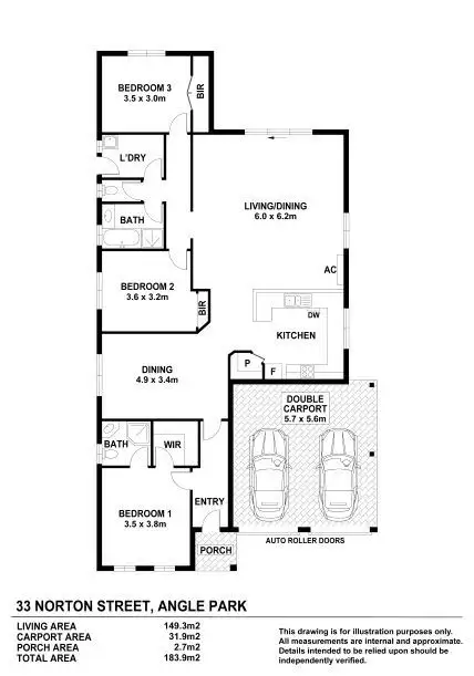 Floorplan of Homely house listing, 33 Norton Street, Angle Park SA 5010