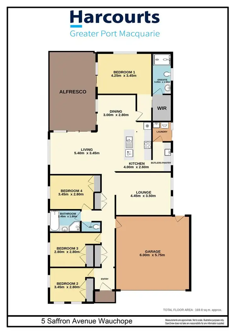 Floorplan of Homely house listing, 5 Saffron Ave, Wauchope NSW 2446