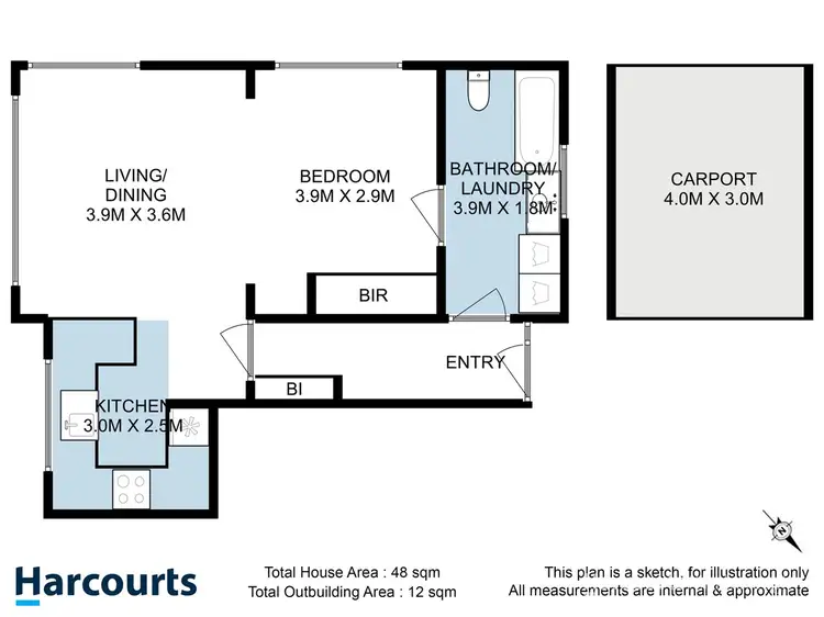 Floorplan of Homely unit listing, 2/26 Osborne Esplande, Kingston Beach TAS 7050