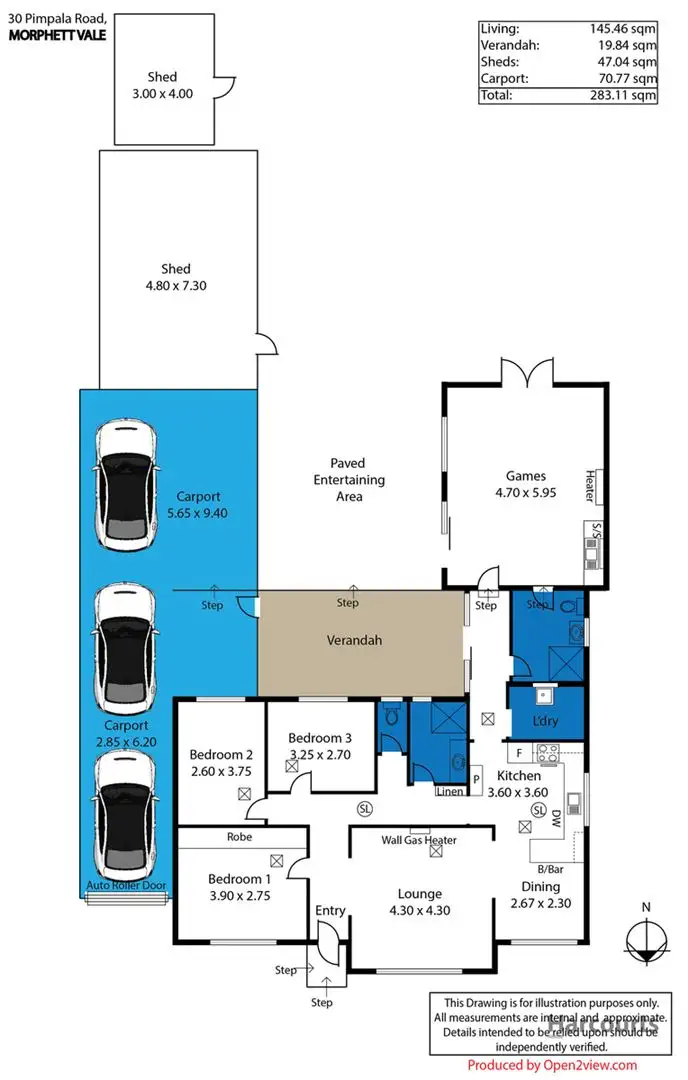 Floorplan of Homely house listing, 30 Pimpala Road, Morphett Vale SA 5162
