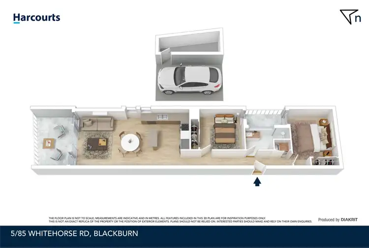 Floorplan of Homely apartment listing, 5/85 Whitehorse Road, Blackburn VIC 3130