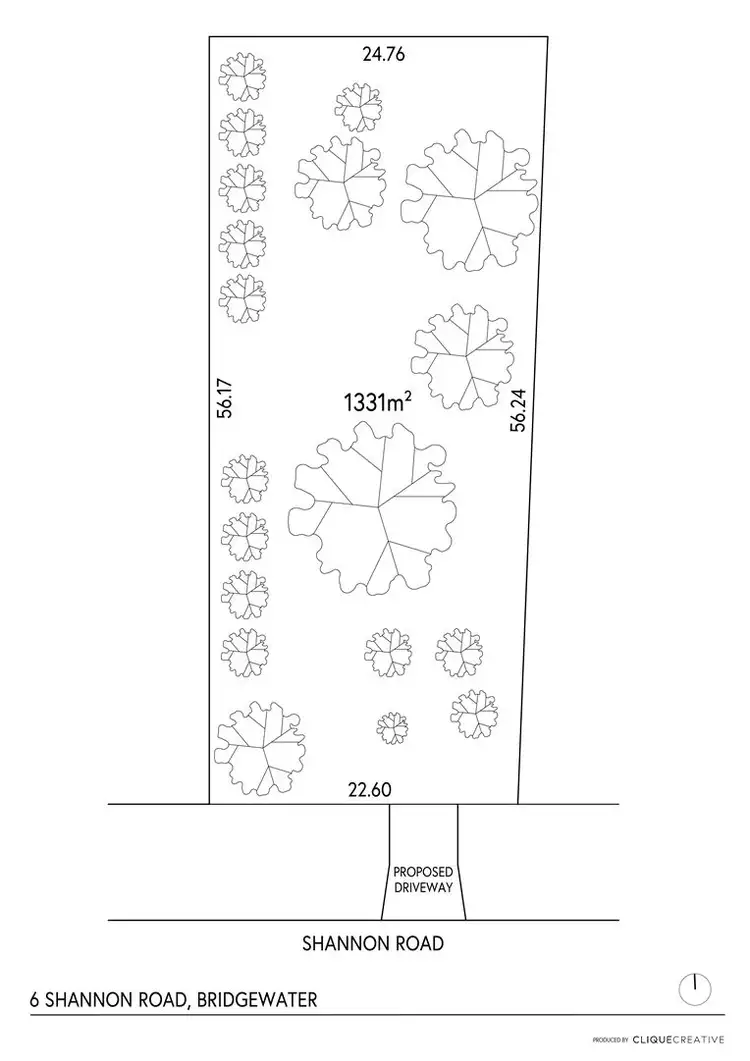 Floorplan of Homely land listing, 6 Shannon Road, Bridgewater SA 5155