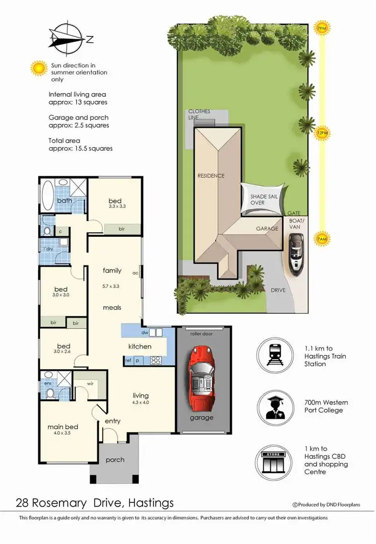 Floorplan of Homely house listing, 28 Rosemary Drive, Hastings VIC 3915