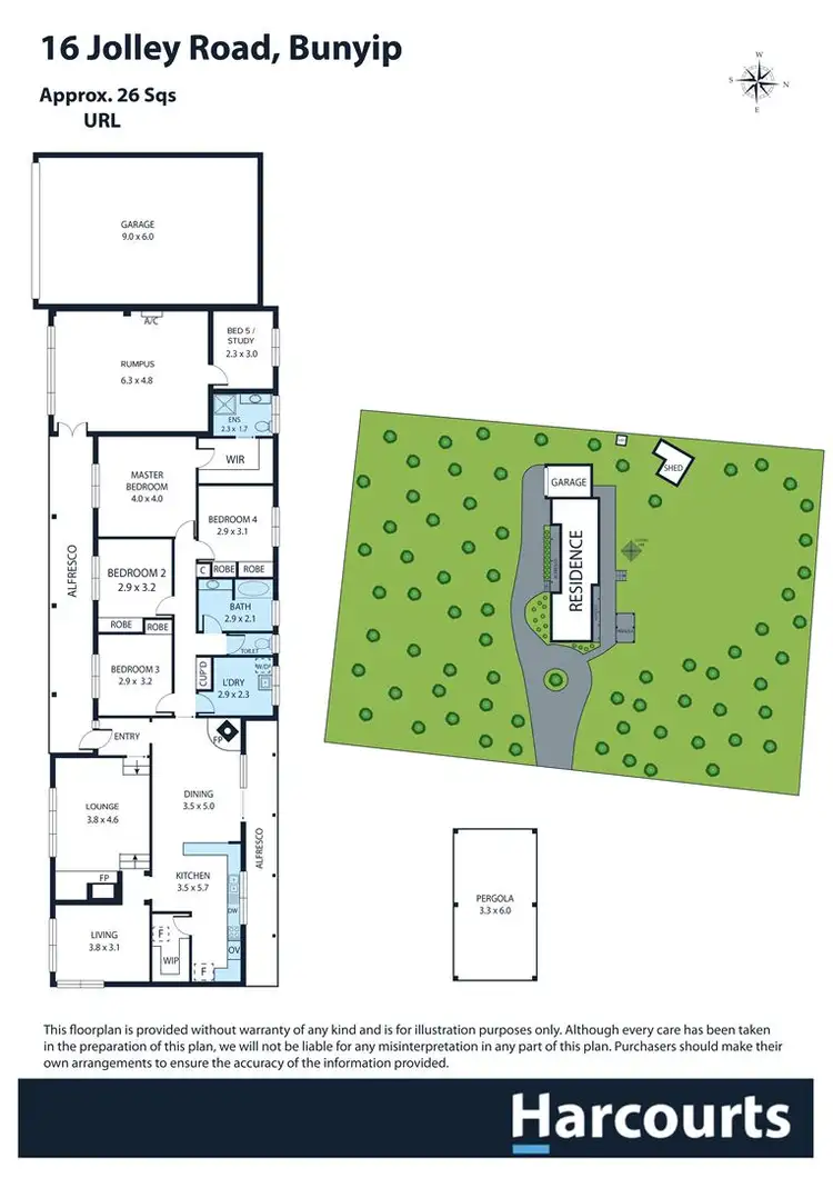 Floorplan of Homely house listing, 16 Jolley Road, Bunyip VIC 3815