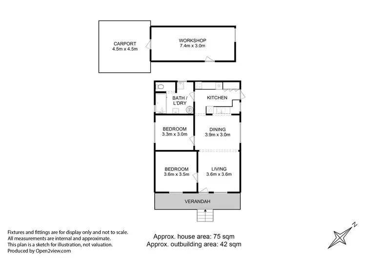 Floorplan of Homely house listing, 32A Cemetery Road, Dover TAS 7117
