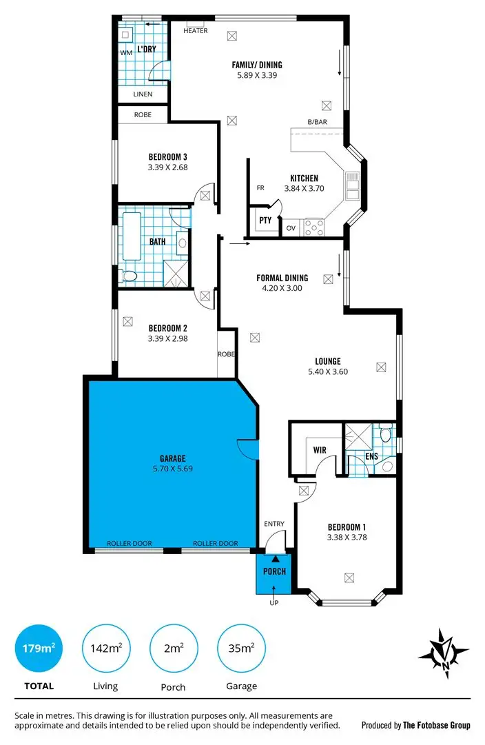 Floorplan of Homely house listing, 64 Swallow Drive, Flagstaff Hill SA 5159