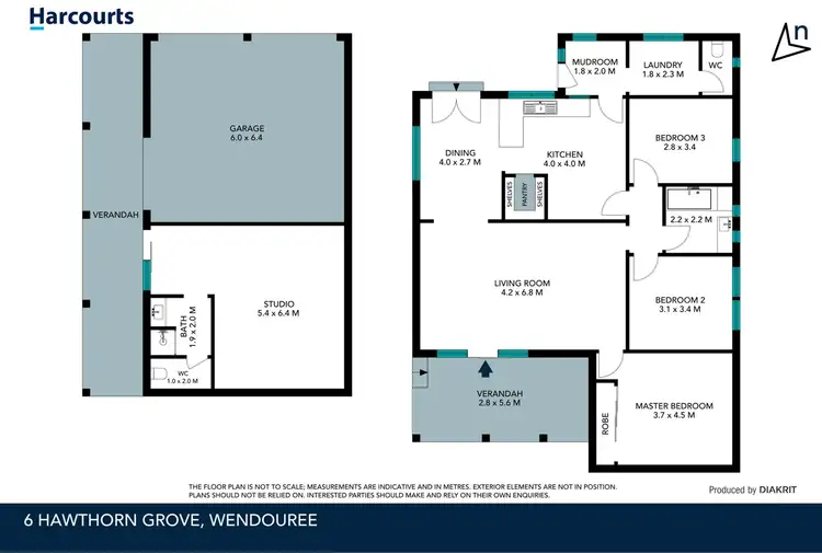 Floorplan of Homely house listing, 6 Hawthorn Grove, Wendouree VIC 3355