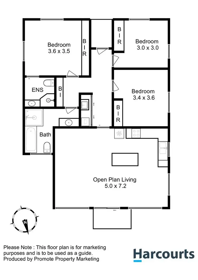 Floorplan of Homely unit listing, 2/30 Erebus Street, Warrane TAS 7018