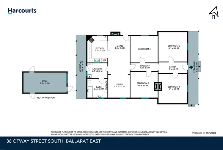 Floorplan of Homely house listing, 36 Otway Street South, Ballarat East VIC 3350