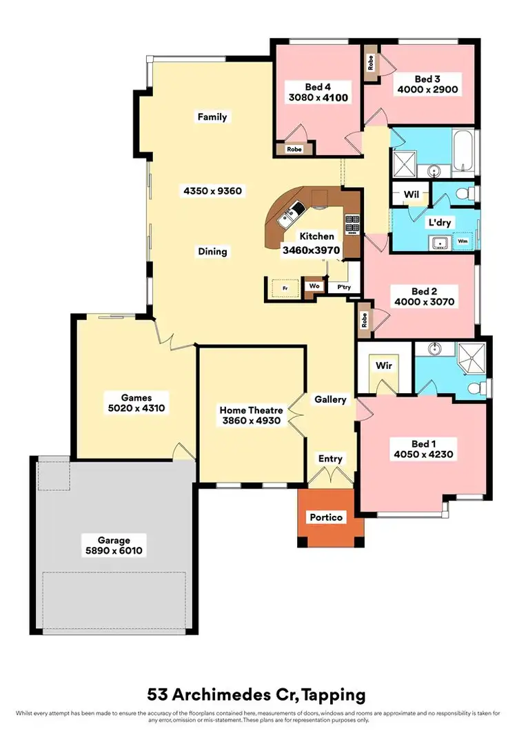 Floorplan of Homely house listing, 53 Archimedes Crescent, Tapping WA 6065