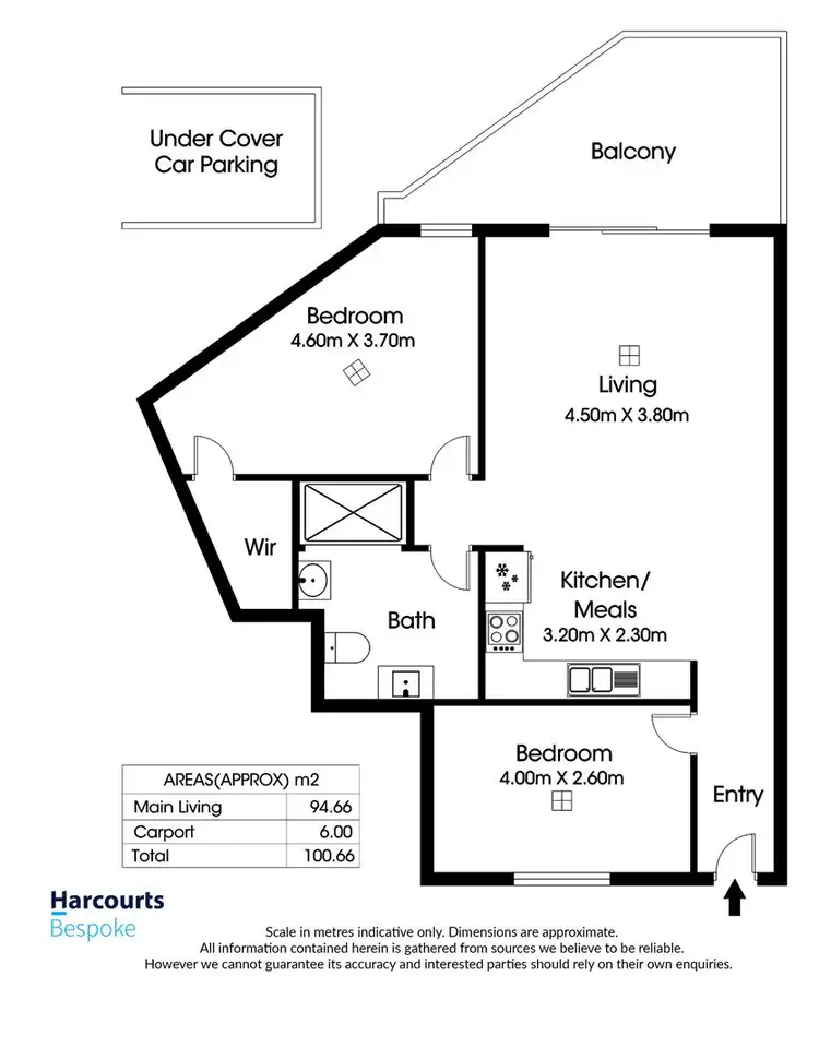 Floorplan of Homely apartment listing, 206/20-24 Metro Parade, Mawson Lakes SA 5095