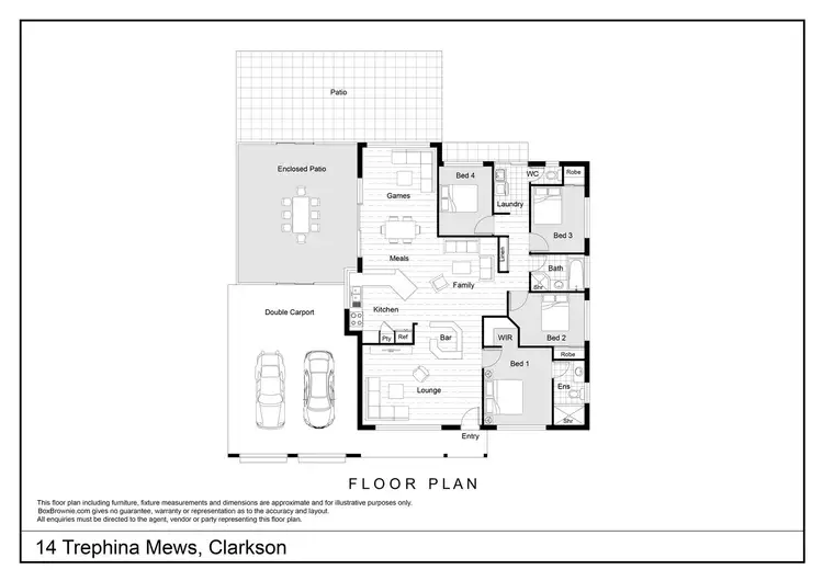 Floorplan of Homely house listing, 14 Trephina Mews, Clarkson WA 6030