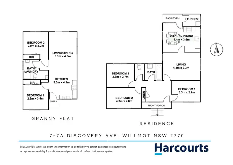 Floorplan of Homely house listing, 7 & 7a Discovery Avenue, Willmot NSW 2770