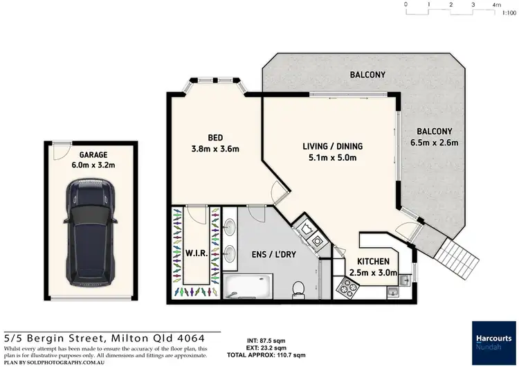 Floorplan of Homely apartment listing, 5/5 Bergin Street, Milton QLD 4064