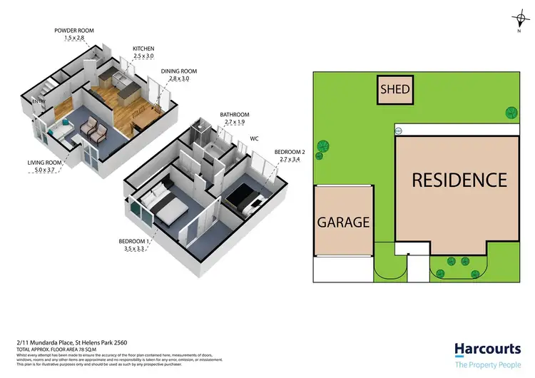 Floorplan of Homely house listing, 2/11 Mundarda Place, St Helens Park NSW 2560
