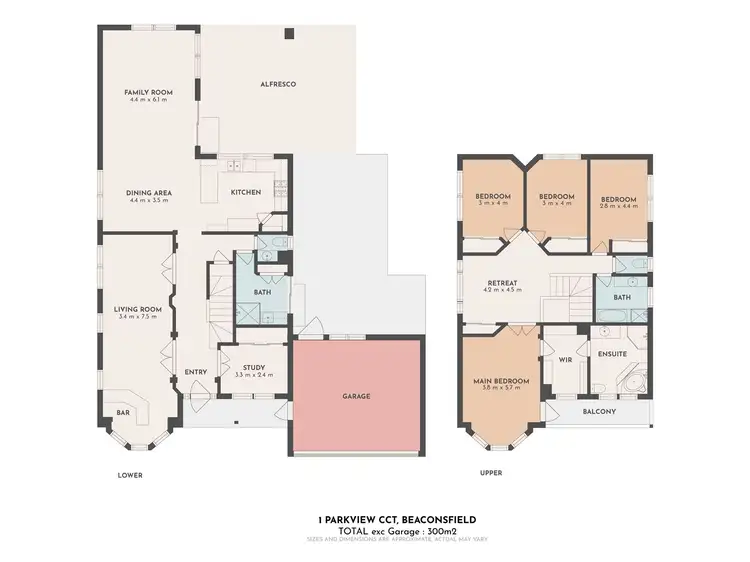 Floorplan of Homely house listing, 1 Parkview Circuit, Beaconsfield VIC 3807