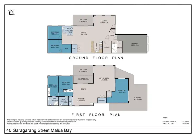Floorplan of Homely house listing, 1/40 Garagarang Street, Malua Bay NSW 2536