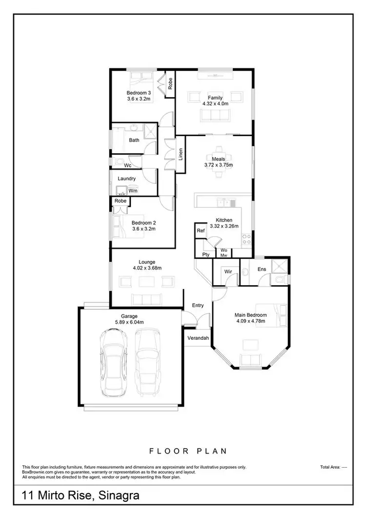 Floorplan of Homely house listing, 11 Mirto Rise, Sinagra WA 6065