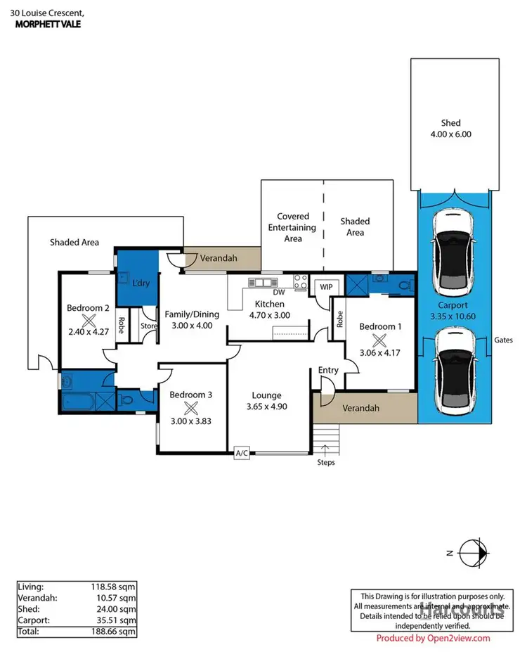 Floorplan of Homely house listing, 30 Louise Crescent, Morphett Vale SA 5162