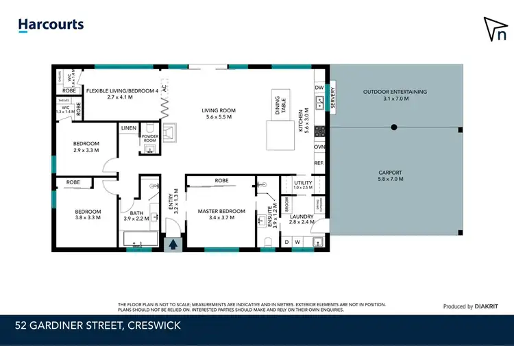 Floorplan of Homely house listing, 52 Gardiner Street, Creswick VIC 3363
