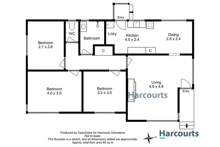 Floorplan of Homely house listing, 12 Mary Street, West Ulverstone TAS 7315