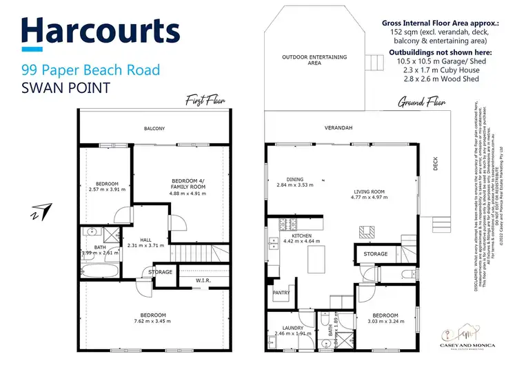 Floorplan of Homely house listing, 99 Paper Beach Road, Swan Point TAS 7275