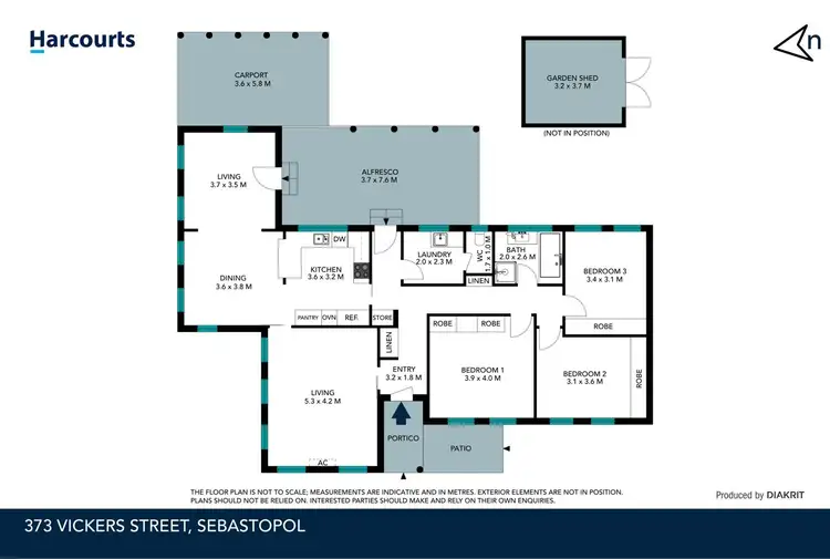 Floorplan of Homely house listing, 373 Vickers Street, Sebastopol VIC 3356