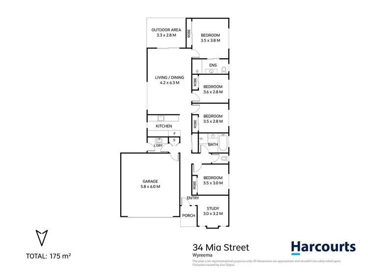 Floorplan of Homely house listing, 34 Mia Street, Wyreema QLD 4352