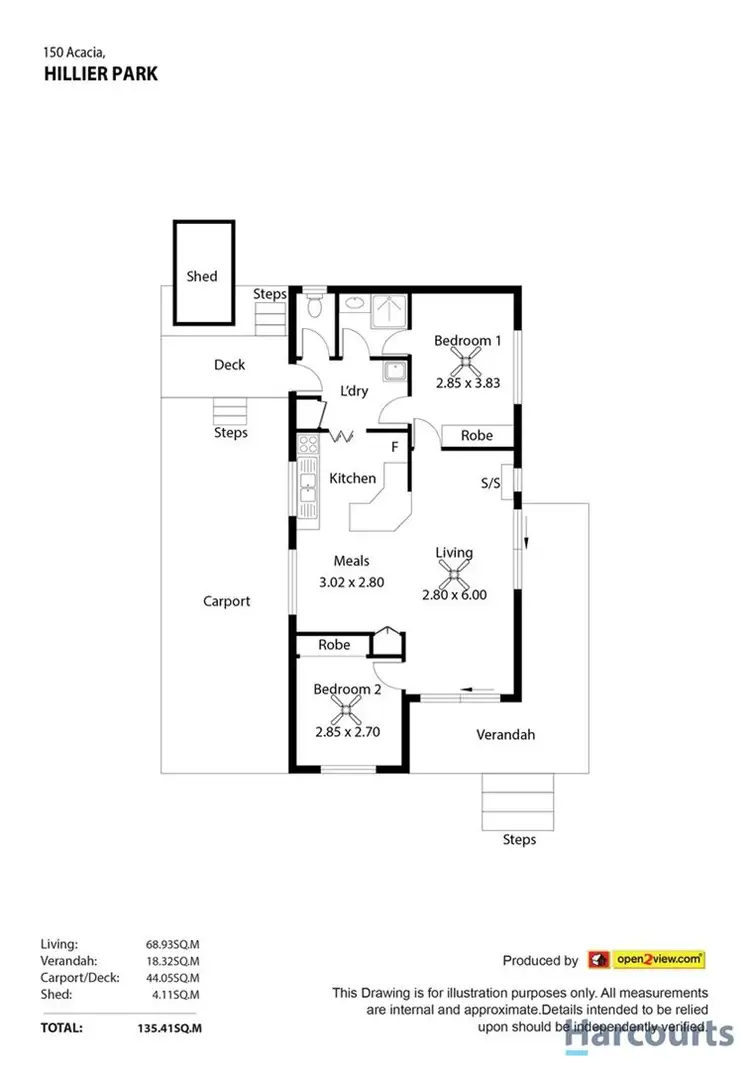 Floorplan of Homely retirement listing, 150 Acacia, Hillier SA 5116