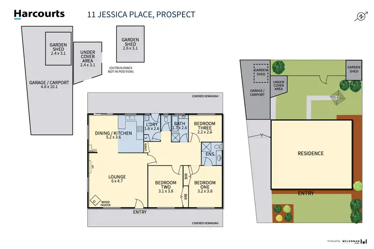 Floorplan of Homely house listing, 11 Jessica Place, Prospect TAS 7250