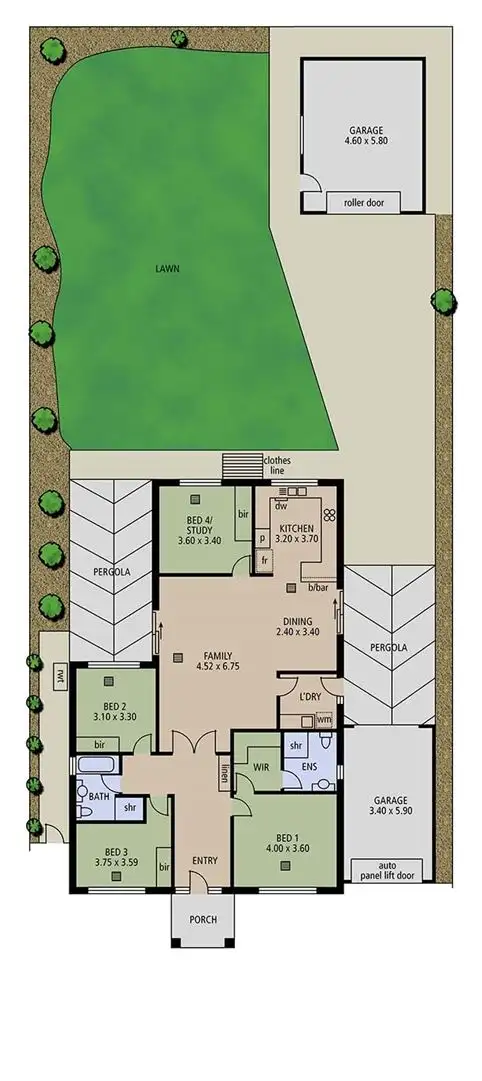 Floorplan of Homely house listing, 44 Lewis Street, Brighton SA 5048