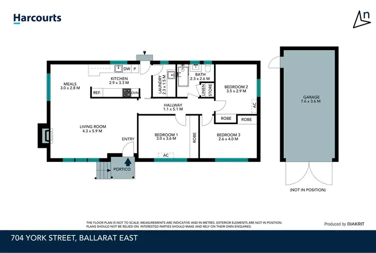 Floorplan of Homely house listing, 704 York Street, Ballarat East VIC 3350
