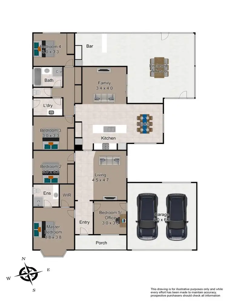 Floorplan of Homely house listing, 69 Sandalwood Drive, Pakenham VIC 3810
