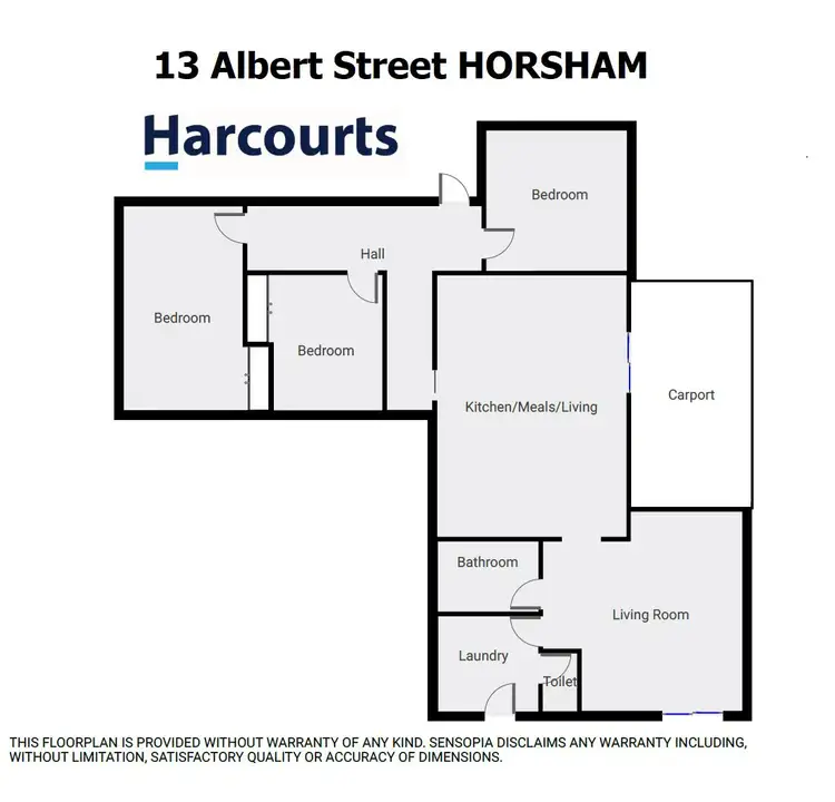 Floorplan of Homely house listing, 13 Albert Street, Horsham VIC 3400
