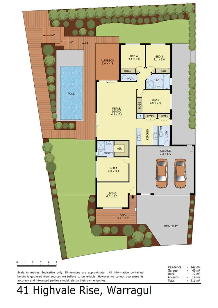 Floorplan of Homely house listing, 41 Highvale Rise, Warragul VIC 3820